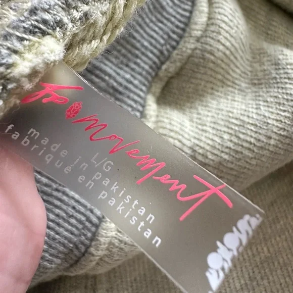 Free People gray and yellow joggers, size large - Picture 8 of 15